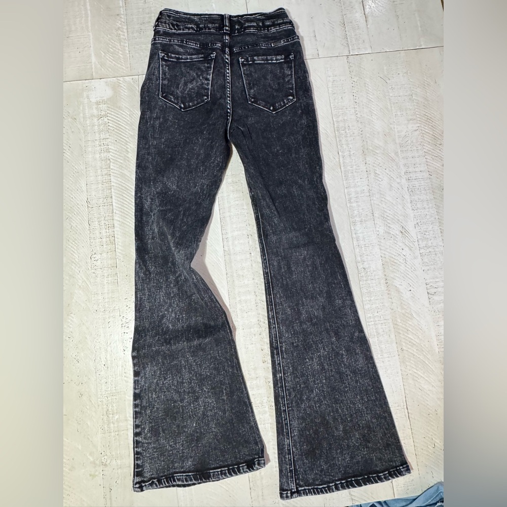 KanCan Charcoal Flare Women's Jeans